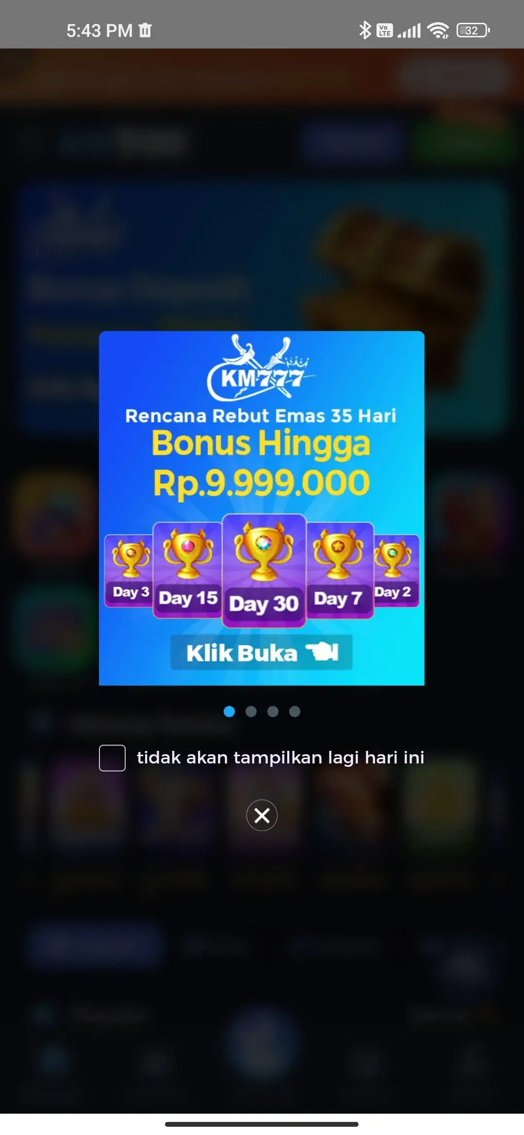 KM789 promo bonus harian dan Lucky Spin